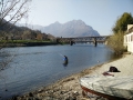 Lecco uscita Adda dal Lago